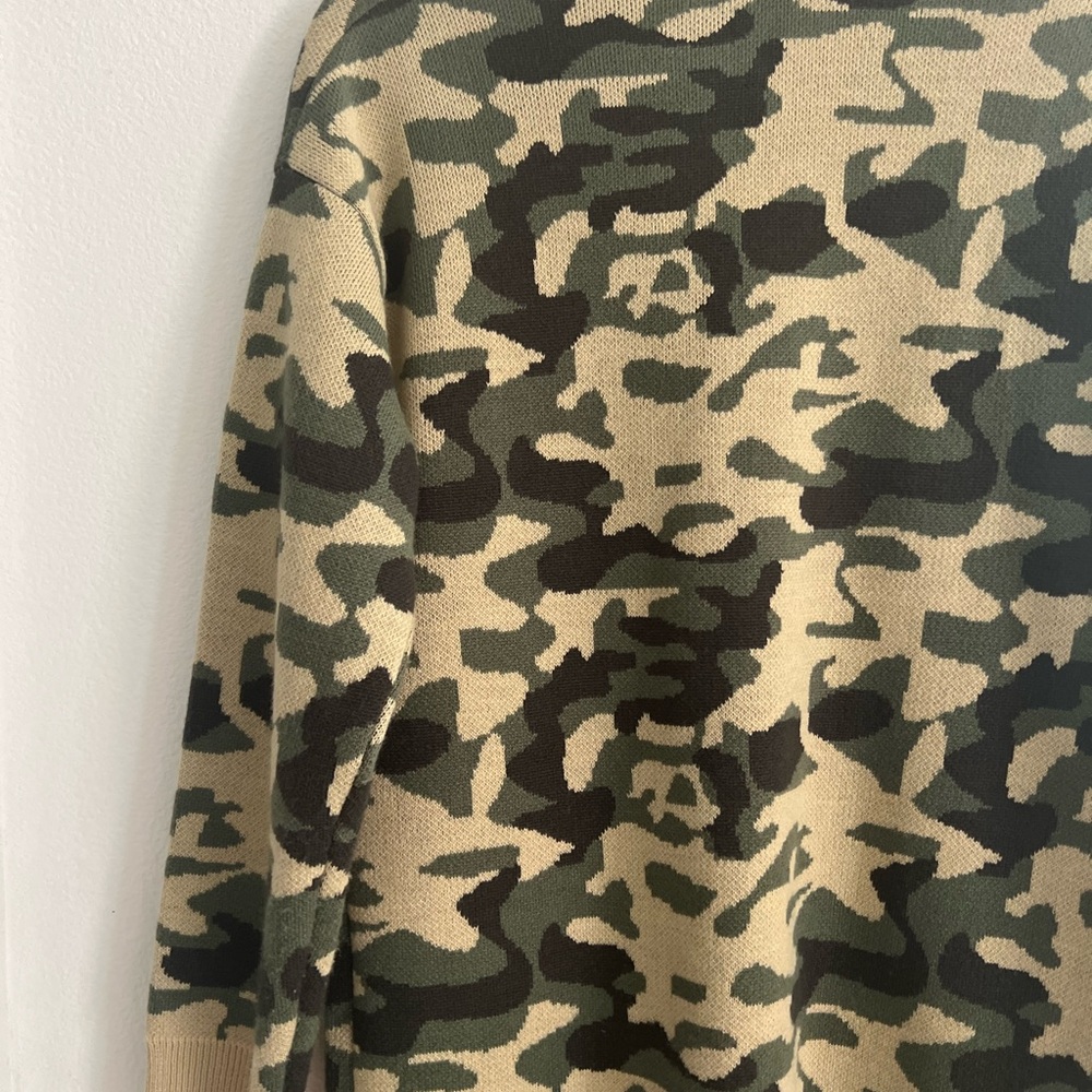 Attitudes by Renee Camouflage Open Cardigan - Picture 10 of 14
